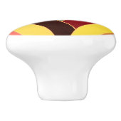 stilvolle moderne Chevrons Keramikknauf (Seitenansicht)