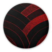 stilvolle moderne Chevrons Keramikknauf (Vorderseite)