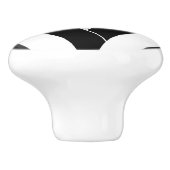 stilvolle moderne Chevrons Keramikknauf (Seitenansicht)