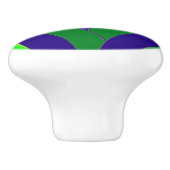 stilvolle moderne Chevrons Keramikknauf (Seitenansicht)