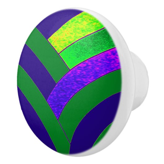 stilvolle moderne Chevrons Keramikknauf (Rechts)