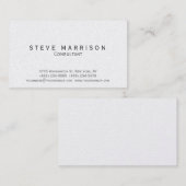 Stilvolle, moderne, einfache Unternehmenskarte Visitenkarte (Vorne/Hinten)