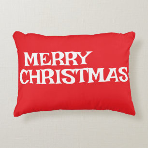 STILVOLLE MODERNE ELEGANTE FROHE WEIHNACHTEN ROTE DEKOKISSEN