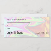 Stilvolle, moderne, elegante Holografie-Lashes (Rückseite)