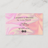 Stilvolle, moderne, elegante holografische Laserer Visitenkarte (Rückseite)