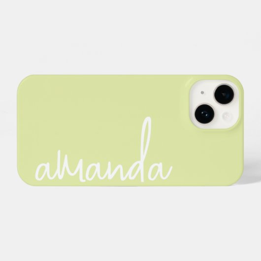 STILVOLLE MODERNE ELEGANTE INDIVIDUELLE NAME LIMET iPhone HÜLLE (Rückseite (Horizontal))