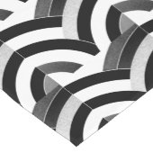 stilvolle moderne elegante schwarze/weiße Sparren Kurzer Tischläufer (Ecke)