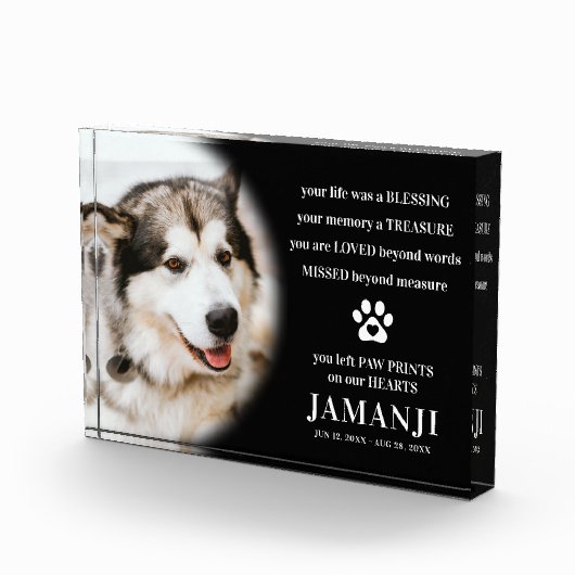 Stilvolle moderne Erinnerung an Hommage Fotoblock (Rechts)