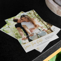 Stilvolle moderne Foto Save the Date Card