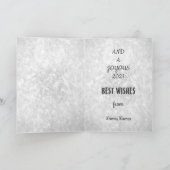 Stilvolle, moderne Gastfreundschaft Karte (Innenseite)