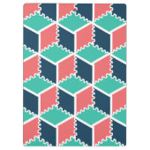 Stilvolle, moderne geometrische Farbkugel Klemmbrett (Rückseite)