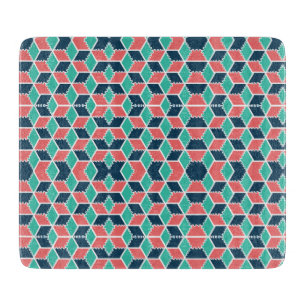 Stilvolle, moderne geometrische Farbkugel Schneidebrett