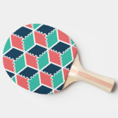Stilvolle, moderne geometrische Farbkugel Tischtennis Schläger (Seitenansicht)