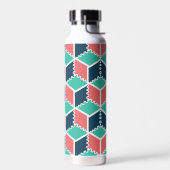 Stilvolle, moderne geometrische Farbkugel Trinkflasche (Links)