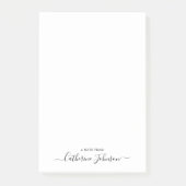 Stilvolle, moderne Girly Script Calligrafy Note fr Post-it Klebezettel (Vorderseite)