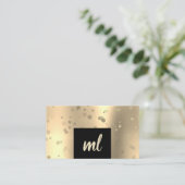 Stilvolle, moderne Goldpuppen Visitenkarte (Stehend Vorderseite)