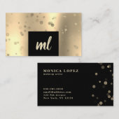 Stilvolle, moderne Goldpuppen Visitenkarte (Vorne/Hinten)