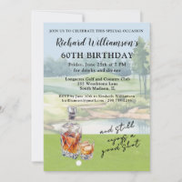 Stilvolle moderne Golf humorvolle 60. Geburtstagsf