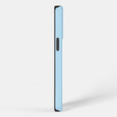 Stilvolle moderne, hellblaue Mit Monogramm Skriptb iPhone Hülle (Rechte Seite)