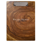 Stilvolle moderne Holzklammer Klemmbrett (Vorderseite)