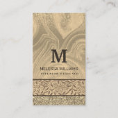 Stilvolle moderne Holzkunstpapierkarte Visitenkarte (Vorderseite)