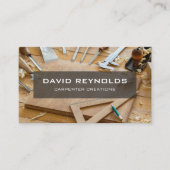 Stilvolle moderne Holzschmiedebauweise Visitenkarte (Vorderseite)