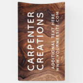 Stilvolle moderne Holzschnitzerei Banner (Vertikal)