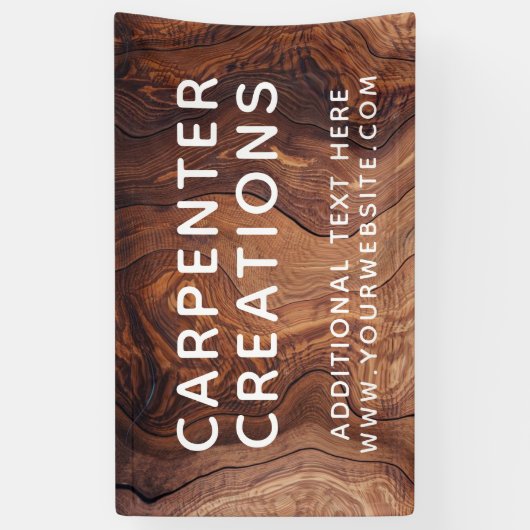 Stilvolle moderne Holzschnitzerei Banner (Vertikal)