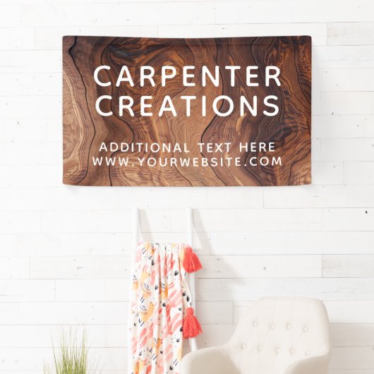 Stilvolle moderne Holzschnitzerei Banner (Insitu)