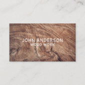 Stilvolle, moderne Holzschnitzerei-Card Visitenkarte (Vorderseite)