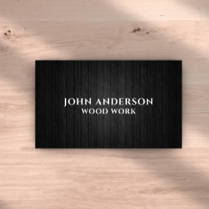 Stilvolle, moderne Holzschnitzerei-Card Visitenkarte