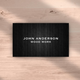 Stilvolle, moderne Holzschnitzerei-Card Visitenkarte
