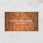 Stilvolle, moderne Holzschnitzerei-Card Visitenkarte (Vorderseite)