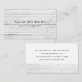 Stilvolle moderne Holzschnitzerei-Konstruktion Bus Visitenkarte (Vorne/Hinten)