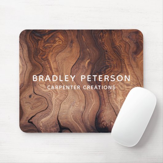 Stilvolle moderne Holzschnitzerei Mousepad (Mit Mouse)