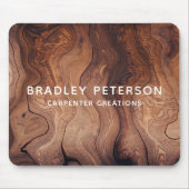 Stilvolle moderne Holzschnitzerei Mousepad (Vorne)