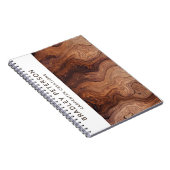 Stilvolle moderne Holzschnitzerei Notizblock (Rechte Seite)