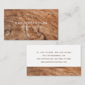 Stilvolle moderne Holzschnitzerei Visitenkarte (Vorne/Hinten)