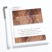 Stilvolle moderne Holzschnitzerei Visitenkarte