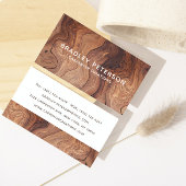 Stilvolle moderne Holzschnitzerei Visitenkarte