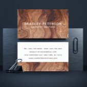 Stilvolle moderne Holzschnitzerei Visitenkarte