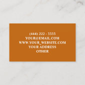 Stilvolle moderne Holztäfelung Beruflich Visitenkarte (Rückseite)