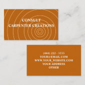 Stilvolle moderne Holztäfelung Beruflich Visitenkarte (Vorne/Hinten)