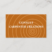 Stilvolle moderne Holztäfelung Beruflich Visitenkarte (Vorderseite)