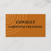 Stilvolle moderne Holztäfelung Beruflich Visitenkarte (Vorderseite)