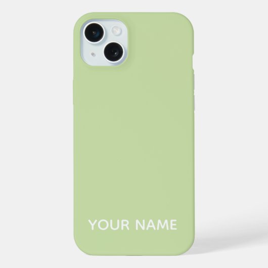 STILVOLLE MODERNE INDIVIDUELL ANGEPASSTE SAGE-FARB iPhone HÜLLE (Rückseite)