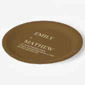 STILVOLLE MODERNE INDIVIDUELLE ELEGANTE KLASSISCHE PAPPTELLER (Schrägansicht)