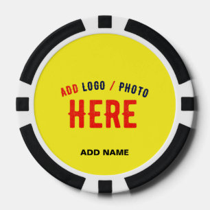 STILVOLLE MODERNE INDIVIDUELLE HELLE GELBE VERIFIZ POKERCHIPS