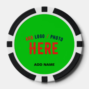 STILVOLLE MODERNE INDIVIDUELLE LIMEGRÜNE VERIFIZIE POKERCHIPS