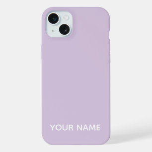 STILVOLLE MODERNE INDIVIDUELLE NAME BLAß LILA FARB iPhone 15 PLUS HÜLLE